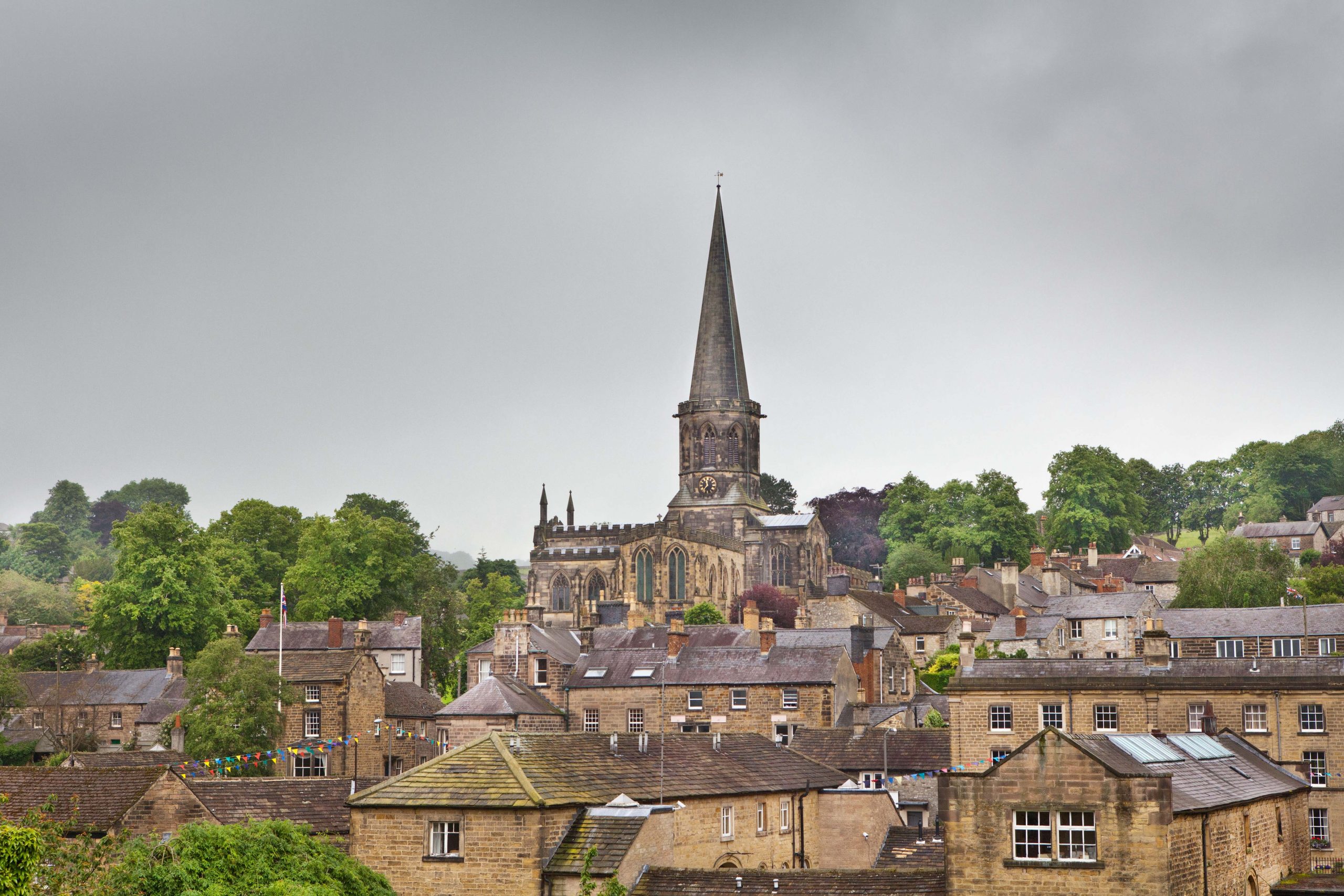 Bakewell's famous view of the church