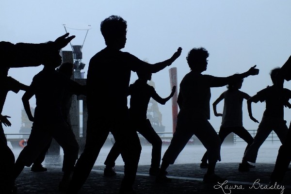 "Tai Chi in the rain" by Miss Basil85 is licensed under CC BY-NC-ND 2.0