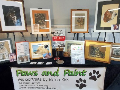 Paws and Paint stand at a Dales Craft Fair